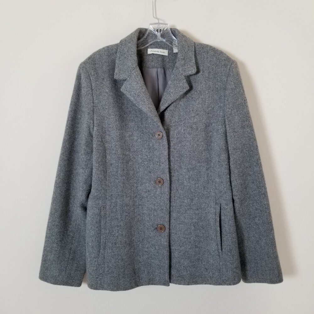 Amanda Smith Wool Blend Jacket Blazer Size 16 Bust 41